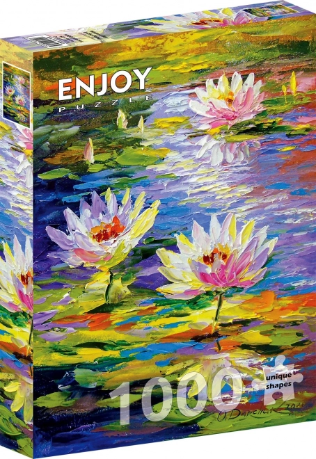 Puzzle Seerosen im Teich 1000 Teile