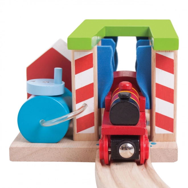Holzeisenbahn Waschanlage