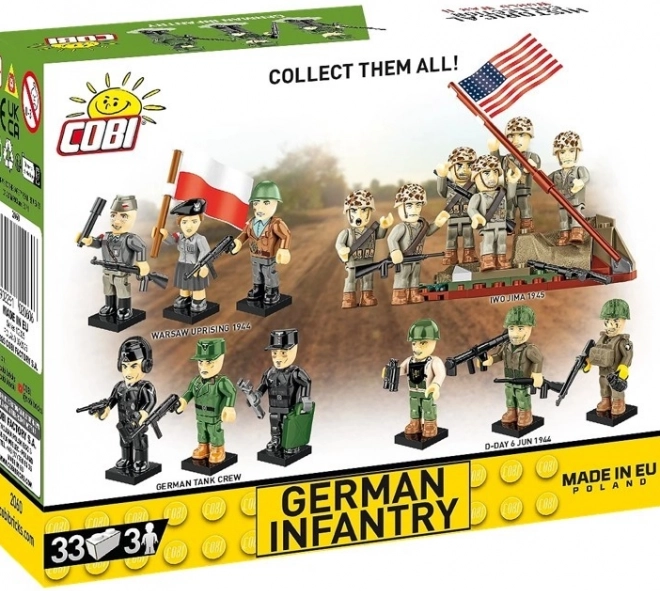 Bausatz Deutsche Infanterie - Set mit 3 Figuren
