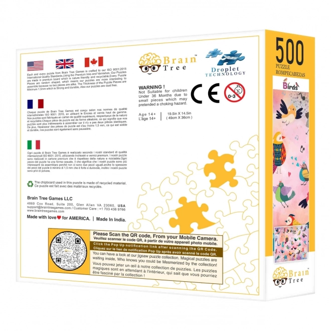 Puzzle Brain Tree Märchenhafte Vögel 500 Teile