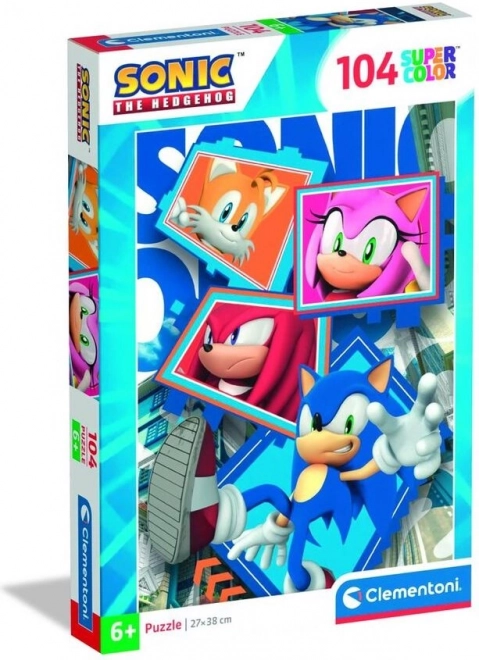 Clementoni Puzzle Igel Sonic: Teamkollegen 104 Teile