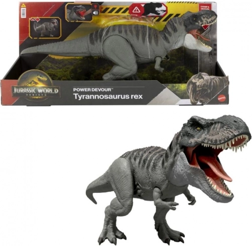 Interaktiver Dinosaurier T‑Rex JURASSIC WORLD mit Lichtern und Geräuschen