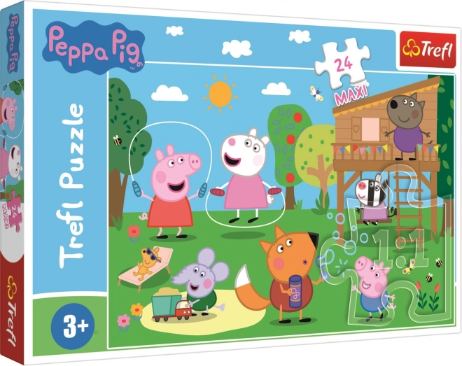 Peppa Wutz Puzzle: Spaß im Gras MAXI 24 Teile