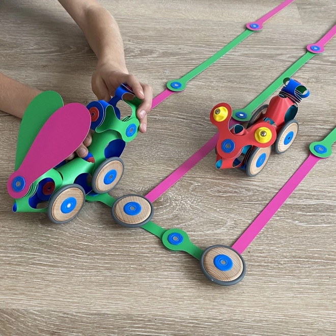 Magnetische Clixo Fahrzeugbau-Set