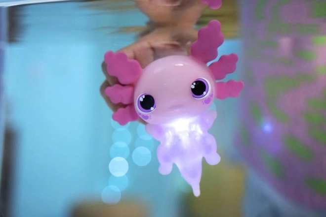 Interaktives Spielzeug Axolotl von Animagic, rosa