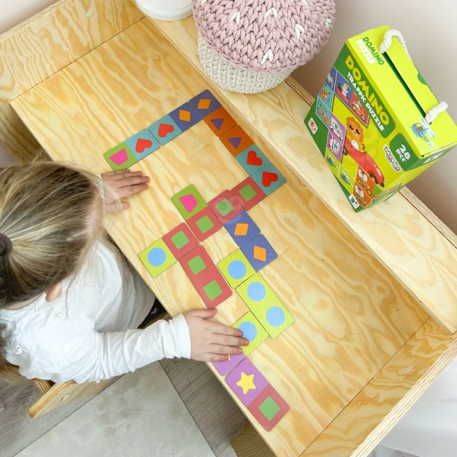 Woopie Lernspiel Tiertransport Puzzle Domino Montessori