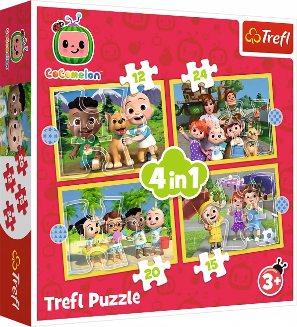 Trefl Puzzle Cocomelon: Treffen Sie 4 in 1