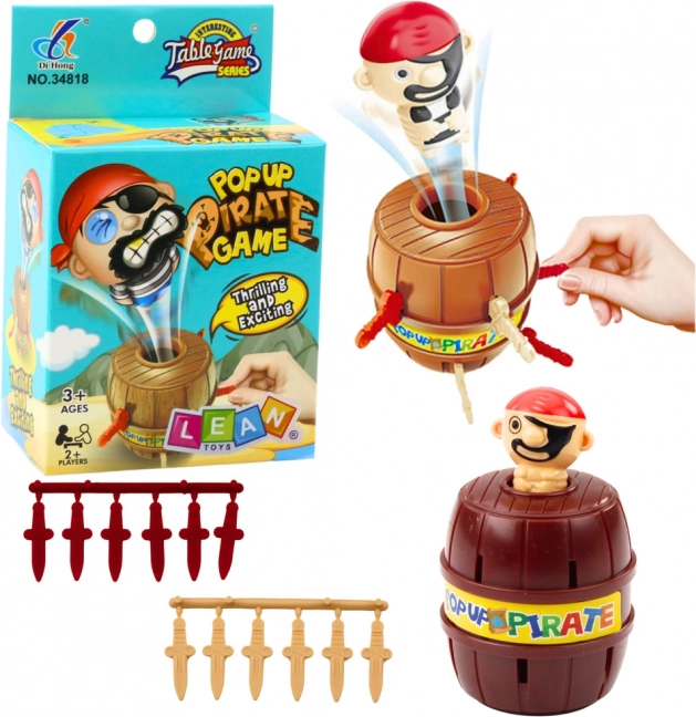 Familienspiel Geschicklichkeitsschuss aus der Piratenfass-Set
