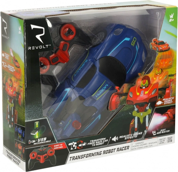 Transformierender robotischer Rennfahrer Transformer Revolt