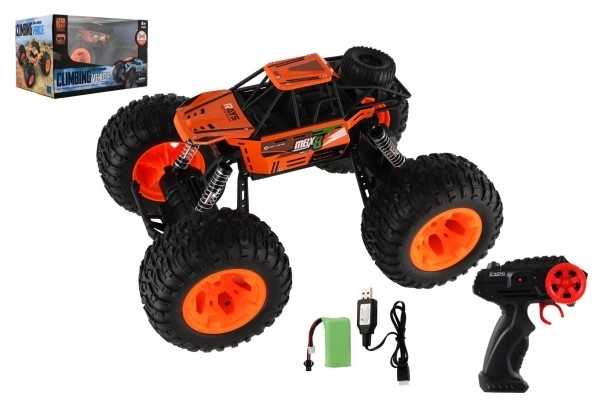 Auto RC Off-Road Off-Road 2,4GHz Kunststoff 32cm Akkupack+Batterien in Box 38x23x26cm – Orange