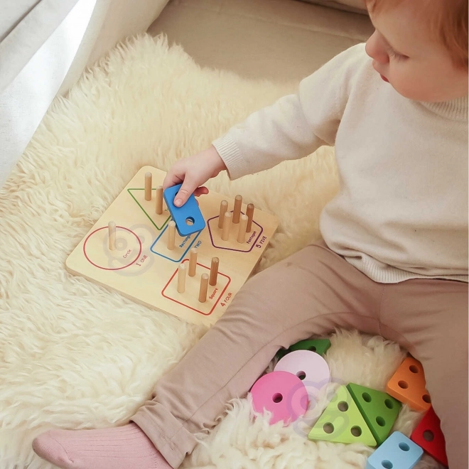 Holzpuzzle Geometrische Formen