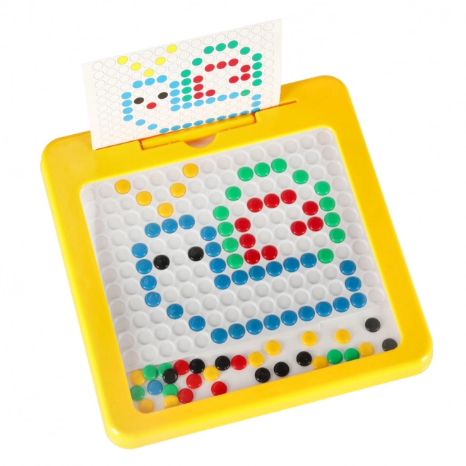 Montessori Magnetische Mosaiktafel Gelb 26 x 26 cm