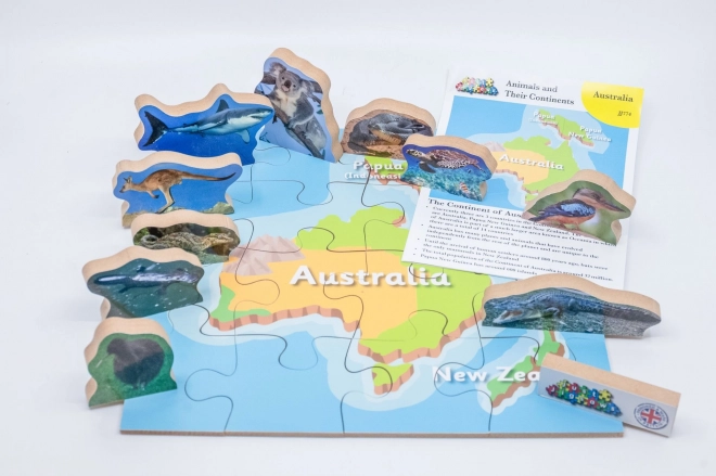 Australien und seine Tiere Holzpuzzle