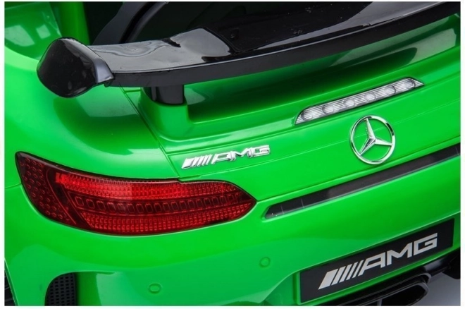 Mercedes GTR grünes Kinder Elektroauto