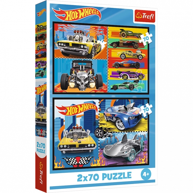 Puzzle 2x70 - Hot Wheels Autos