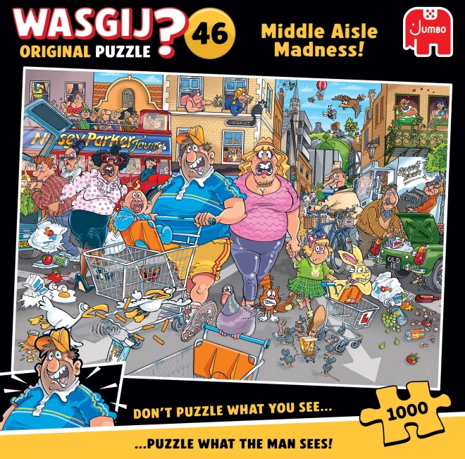 Jumbo Puzzle Wasgij: Wahnsinn der mittleren Gasse 1000 Teile