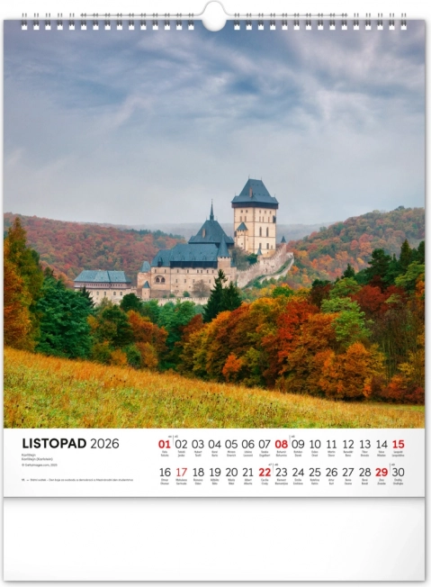 Wandkalender Tschechische Republik 2026