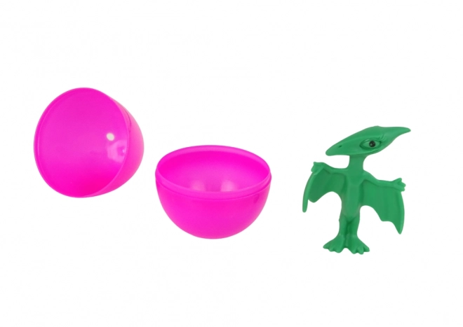 Set aus Osterei-Spielzeug mit Dino-Figuren