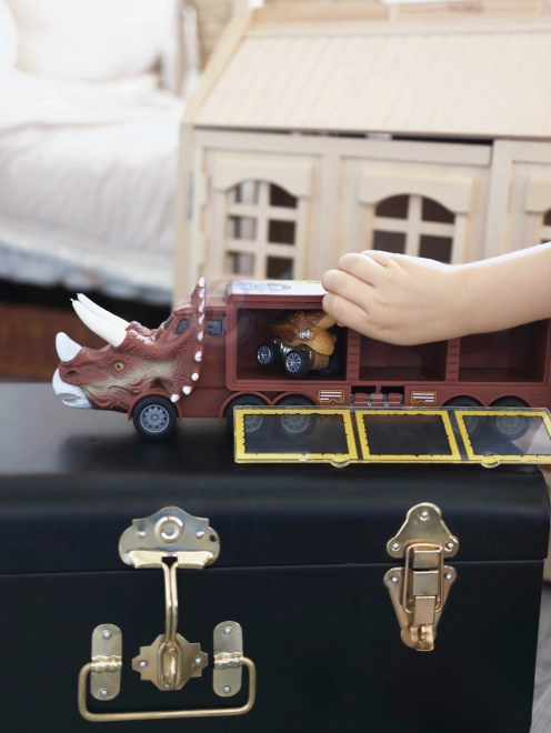 Woopie Dinosaurier-LKW mit Abschussrampe und Autos