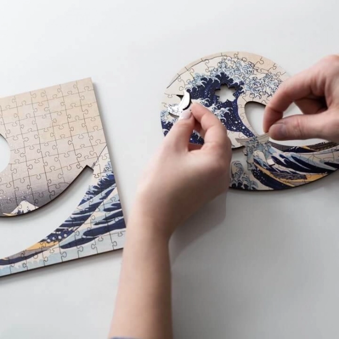 Holzpuzzle: Hokusai - Die große Welle von Kanagawa 200 Teile