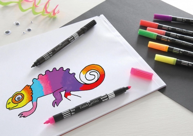 Faber-Castell Neon beidseitige Stifte - 10 Farben