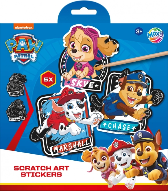Kreativ-Set Kratzsticker Paw Patrol