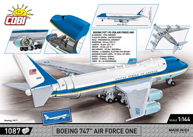 Boeing 747 Air Force One Modellbausteine