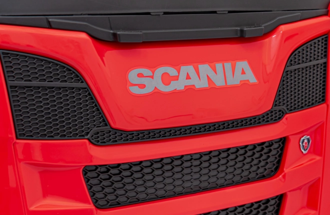 Kinderauto Scania Rot