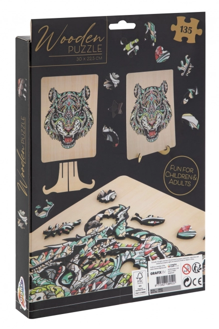 Grafix Umriss Puzzle Tiger 135 Teile