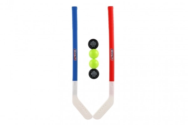 Hockeyschläger-Set mit Puck und Ball