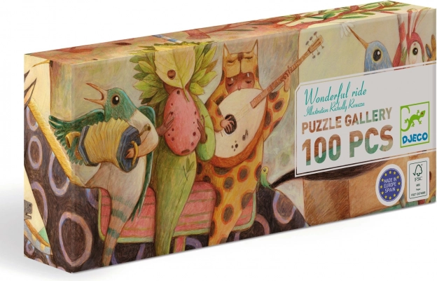 Panorama Puzzle DJECO Wunderbare Fahrt 100 Teile