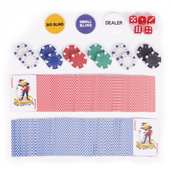 Poker- und Blackjack-Set mit 300 Chips