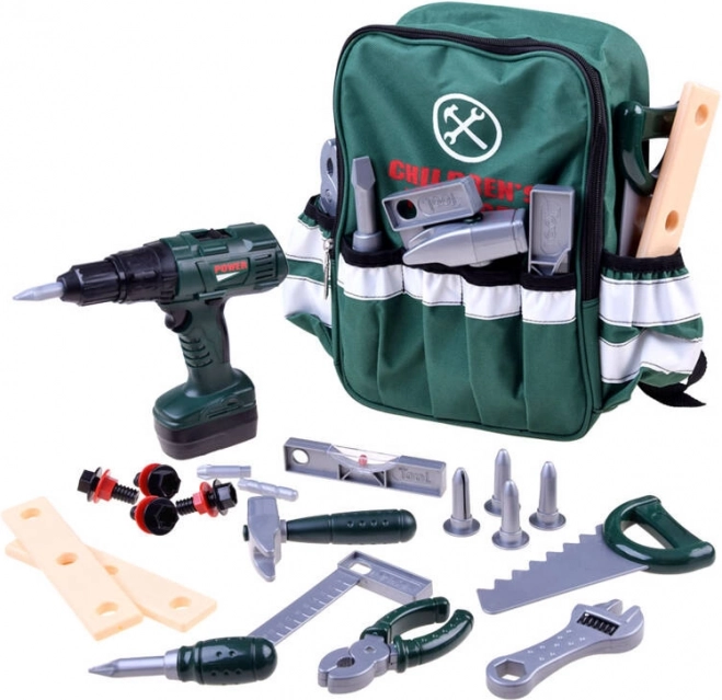 Großes Handwerker-Set für Kinder 3+ mit interaktiven Effekten und Rucksack