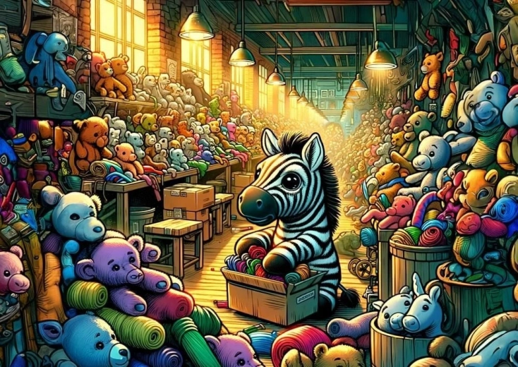 Puzzle Spielzeugfabrik 100 Teile
