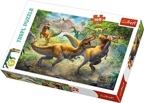 Puzzle 160 Teile Dinosaurier-Kampf