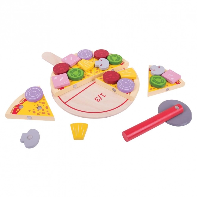 Bigjigs Toys Holz Pizza zum Schneiden