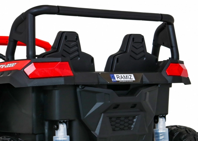Buggy ATV Racing pro 2 Kinder + Antrieb 4x4 + Fernsteuerung + langsamer Start + MP3 LED – Rot