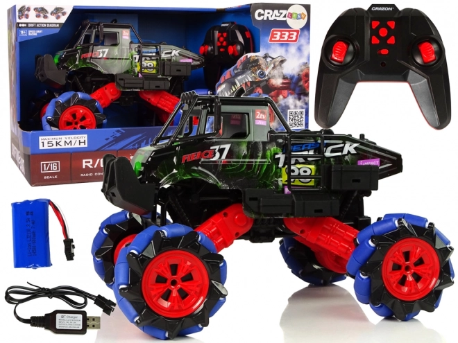 Ferngesteuertes Off-Road Drift Auto 1:16 2.4G 360 Grad Drehung – Grün