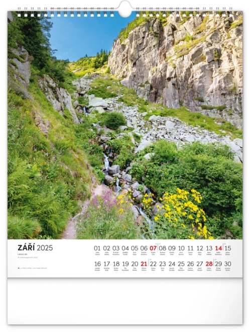 Notique Wandkalender Krkonoše 2025