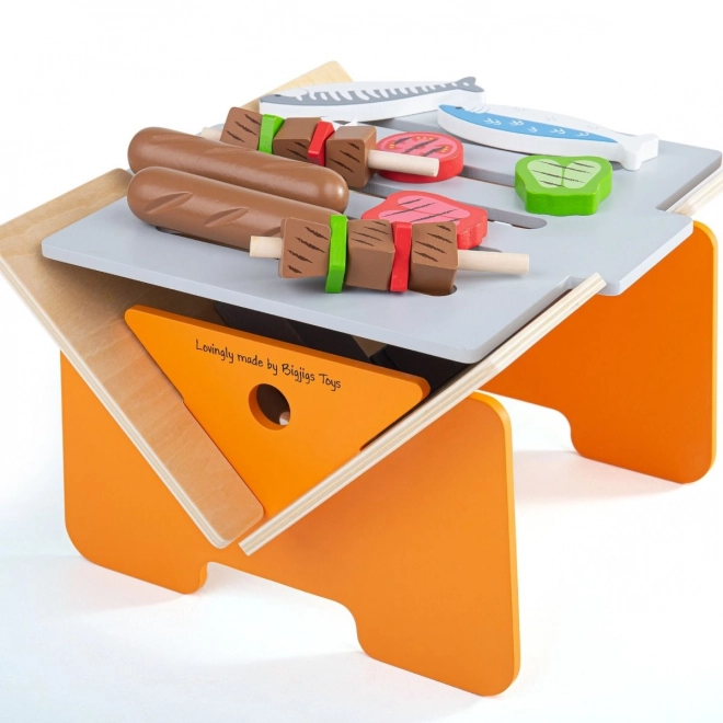 Bigjigs Toys Tischgrill aus Holz