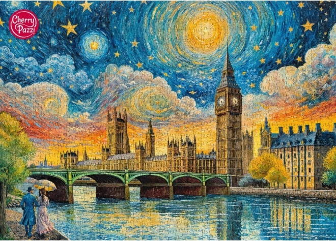 Cherry Pazzi Puzzle Impressionistischer Himmel über London