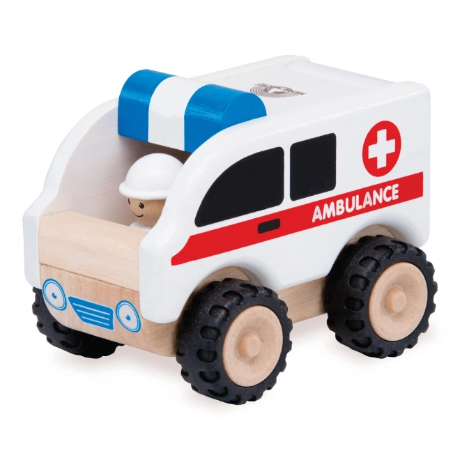 Wonderworld Holzspielzeug Mini-Krankenwagen