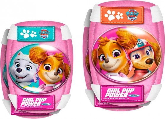 Kinder-Schutzset S mit Mütze und Schützer Paw Patrol rosa