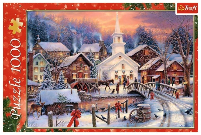 Puzzle 1000 Teile Weiße Weihnachten