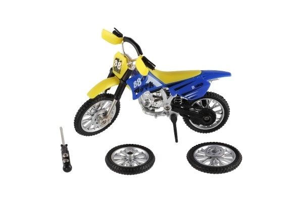 Fingermotorrad mit Zubehör 12 cm