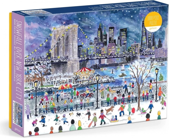 Puzzle Schneesturm über New York 1000 Teile GALISON