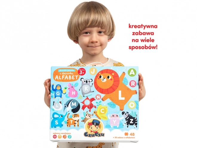 Großes Puzzle mit Loch - Alphabet