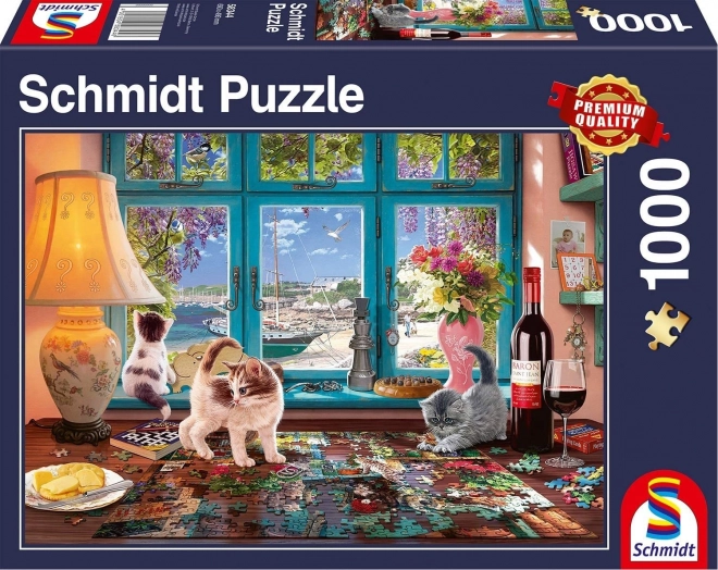 Schmidt Puzzle Tisch des Puzzle-Liebhabers 1000 Teile