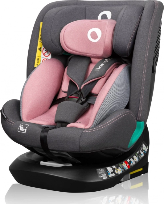 Lionelo drehbarer Kindersitz Bastiaan One i-Size Pink Rose