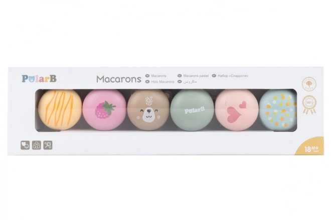 Holz-Macarons Spielset